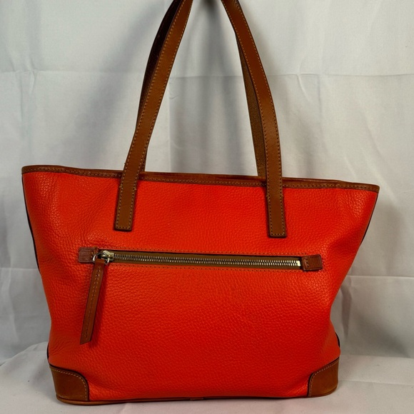 Dooney &‎ bourke orange pebble tote - Picture 3 of 14